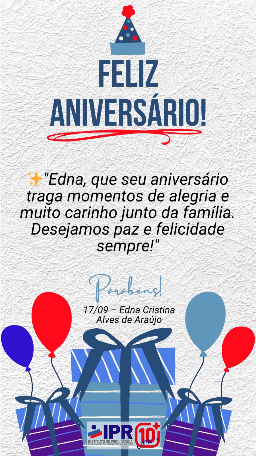 Leia mais sobre o artigo Feliz Aniversário Edna!!!