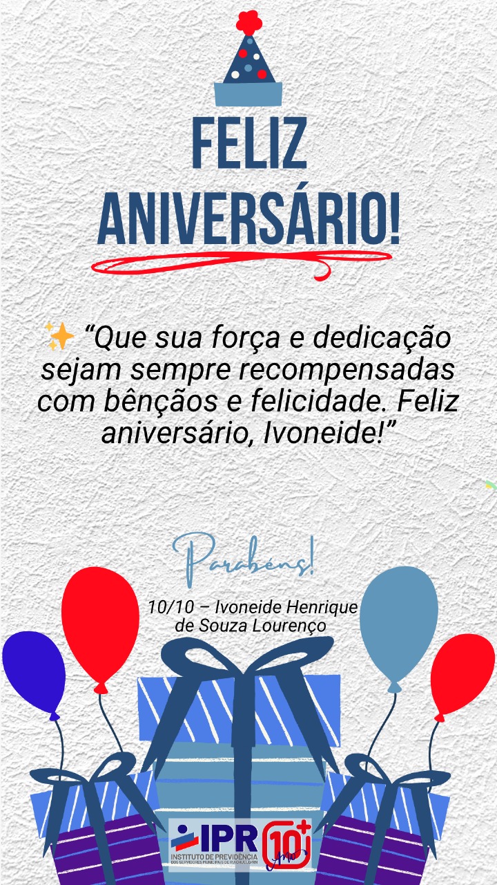 Leia mais sobre o artigo “Que sua força e dedicação sejam sempre recompensadas com bênçãos e felicidade. Feliz aniversário, Ivoneide!”