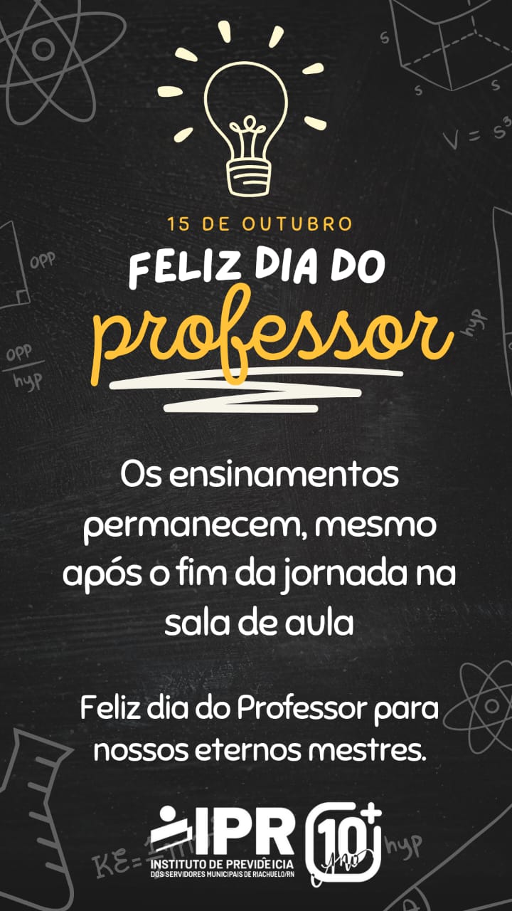 Leia mais sobre o artigo Feliz dia do Professor!!!