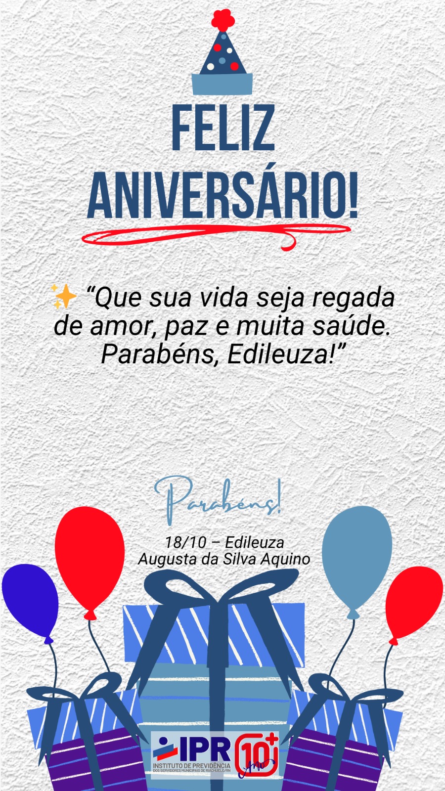 Leia mais sobre o artigo Parabéns Edileuza Augusta!